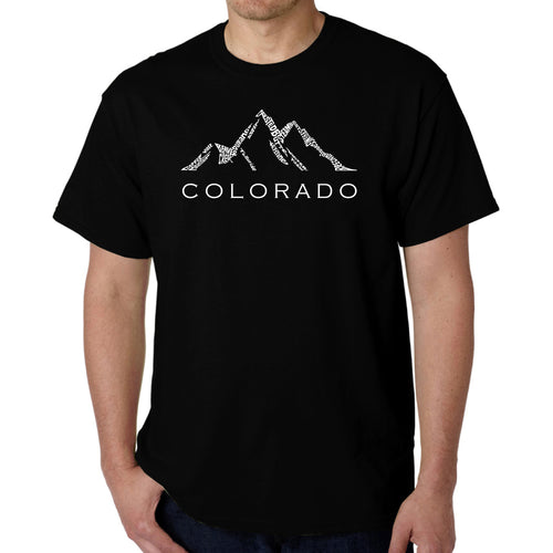 Colorado Ski Towns  - Men's Word Art T-Shirt