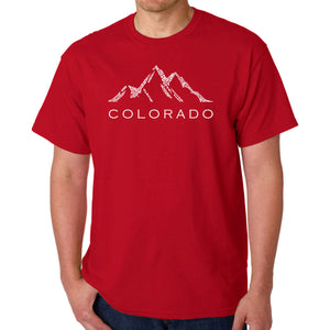 Colorado Ski Towns  - Men's Word Art T-Shirt