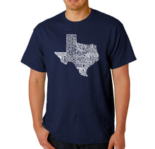 Load image into Gallery viewer, The Great State of Texas - Men&#39;s Word Art T-Shirt