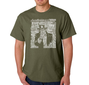 UNCLE SAM - Men's Word Art T-Shirt