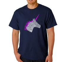Load image into Gallery viewer, Unicorn - Men&#39;s Word Art T-Shirt