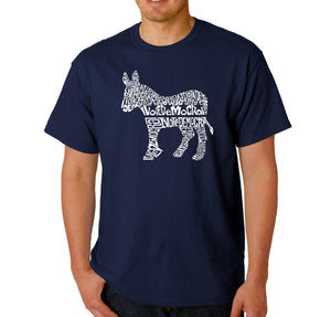 I Vote Democrat - Men's Word Art T-Shirt
