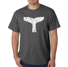 Load image into Gallery viewer, SAVE THE WHALES - Men&#39;s Word Art T-Shirt