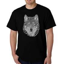 Load image into Gallery viewer, Wolf - Men&#39;s Word Art T-Shirt
