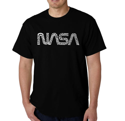 Worm Nasa - Men's Word Art T-Shirt
