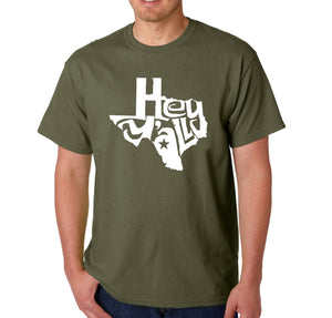 Hey Yall - Men's Word Art T-Shirt