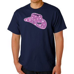 Cowgirl Hat - Men's Word Art T-Shirt