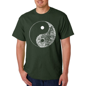 YIN YANG - Men's Word Art T-Shirt