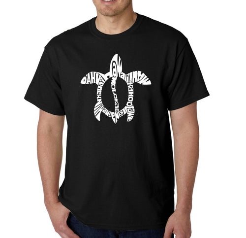Honu Turtle Hawaiian Islands - Men's Word Art T-Shirt