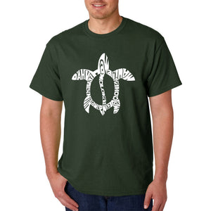 Honu Turtle Hawaiian Islands - Men's Word Art T-Shirt