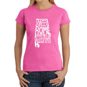 Sweet Home Alabama - Women's Word Art T-Shirt