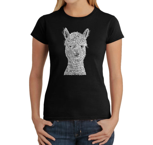 Alpaca - Women's Word Art T-Shirt