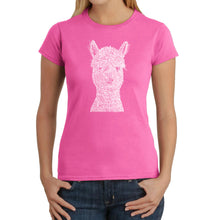 Load image into Gallery viewer, Alpaca - Women&#39;s Word Art T-Shirt