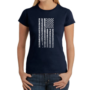 National Anthem Flag - Women's Word Art T-Shirt