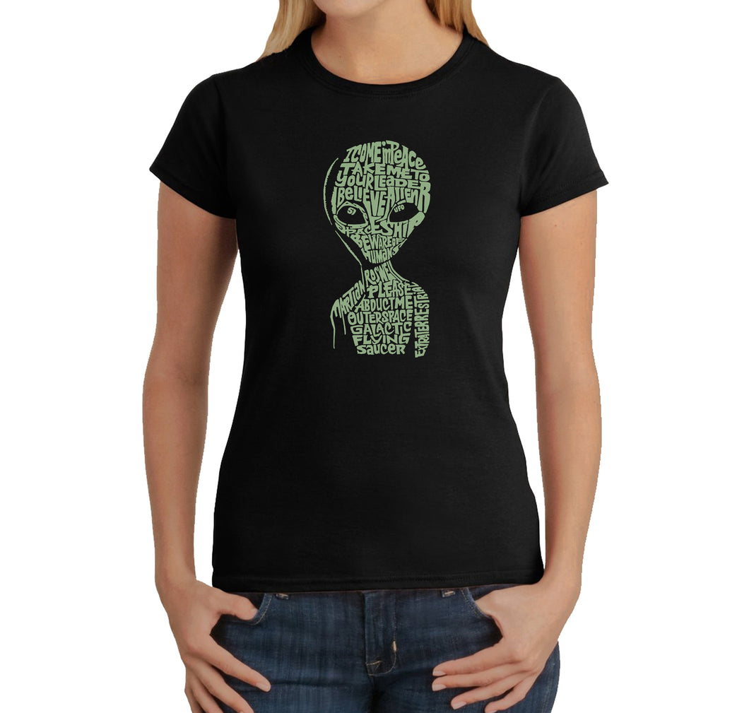 Alien - Women's Word Art T-Shirt