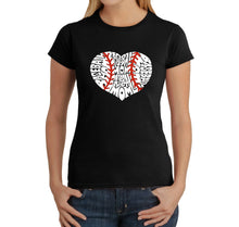 Load image into Gallery viewer, Baseball Mom - Women&#39;s Word Art T-Shirt