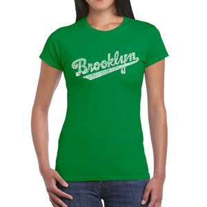 Brooklyn Neighborhoods  - Women's Word Art T-Shirt