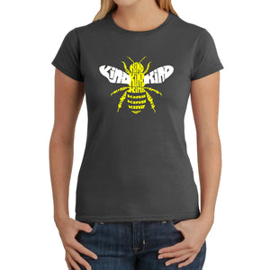 Bee Kind  - Women's Word Art T-Shirt