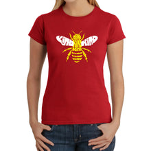 Load image into Gallery viewer, Bee Kind  - Women&#39;s Word Art T-Shirt
