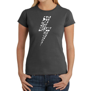 Lightning Bolt  - Women's Word Art T-Shirt