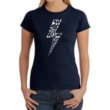 Load image into Gallery viewer, Lightning Bolt  - Women&#39;s Word Art T-Shirt