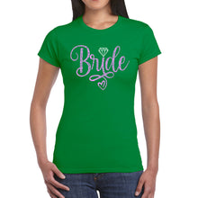 Load image into Gallery viewer, Women&#39;s Word Art T-Shirt - Bride