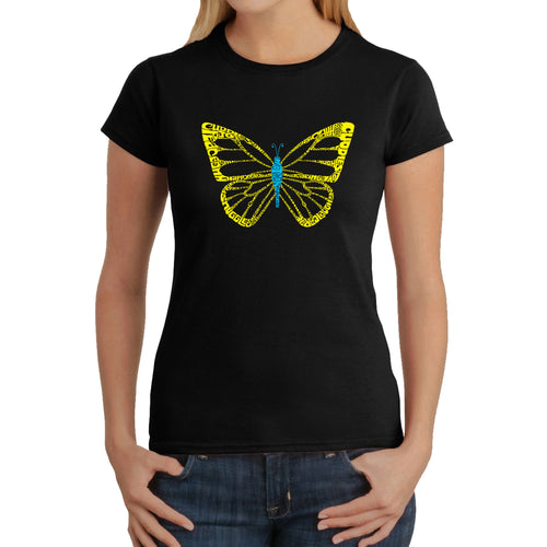 Butterfly  - Women's Word Art T-Shirt