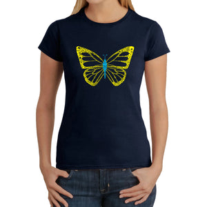Butterfly  - Women's Word Art T-Shirt