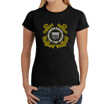 Load image into Gallery viewer, Coast Guard - Women&#39;s Word Art T-Shirt
