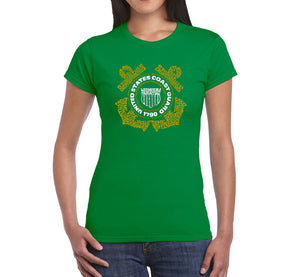 Coast Guard - Women's Word Art T-Shirt