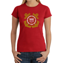 Load image into Gallery viewer, Coast Guard - Women&#39;s Word Art T-Shirt