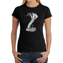 Load image into Gallery viewer, Types of Snakes -  Women&#39;s Word Art T-Shirt