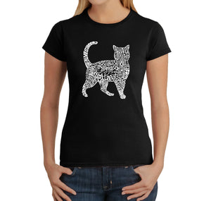 Cat - Women's Word Art T-Shirt