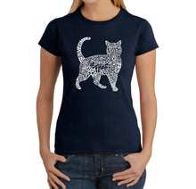 Load image into Gallery viewer, Cat - Women&#39;s Word Art T-Shirt