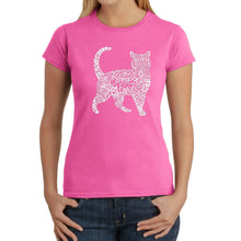 Load image into Gallery viewer, Cat - Women&#39;s Word Art T-Shirt