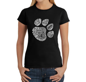 Cat Paw -  Women's Word Art T-Shirt