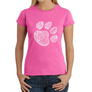 Cat Paw -  Women's Word Art T-Shirt