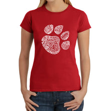 Load image into Gallery viewer, Cat Paw -  Women&#39;s Word Art T-Shirt