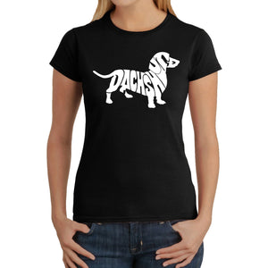 Dachshund  - Women's Word Art T-Shirt