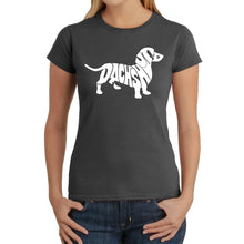 Load image into Gallery viewer, Dachshund  - Women&#39;s Word Art T-Shirt
