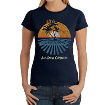 Load image into Gallery viewer, Cities In San Diego - Women&#39;s Word Art T-Shirt