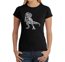 Load image into Gallery viewer, Dino Pics - Women&#39;s Word Art T-Shirt