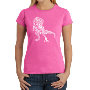 Dino Pics - Women's Word Art T-Shirt
