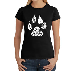 Dog Mom - Women's Word Art T-Shirt