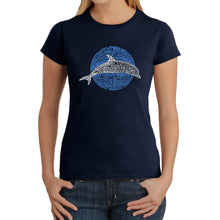 Load image into Gallery viewer, Species of Dolphin -  Women&#39;s Word Art T-Shirt