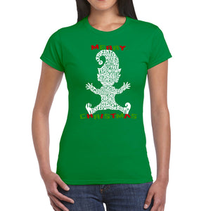 Christmas Elf - Women's Word Art T-Shirt