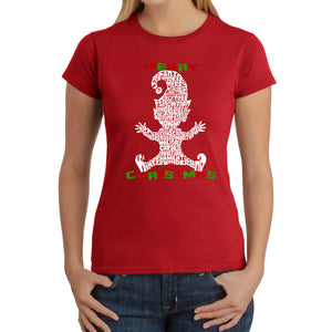 Christmas Elf - Women's Word Art T-Shirt