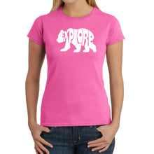 Load image into Gallery viewer, Explore - Women&#39;s Word Art T-Shirt