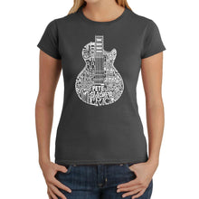 Load image into Gallery viewer, Rock Guitar - Women&#39;s Word Art T-Shirt