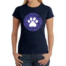 Load image into Gallery viewer, Gandhi&#39;s Quote on Animal Treatment -  Women&#39;s Word Art T-Shirt